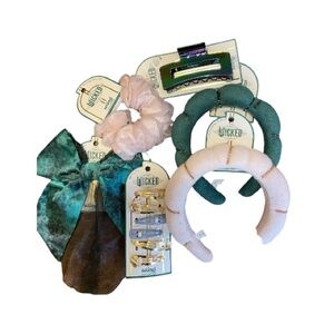 Wicked Hair Accessories Set - Teal, Pink, White